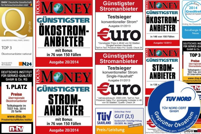 100% Ökostrom mit extrastrom Mit extrastrom beziehen Sie 100 % Ökostrom. Zertifiziert durch den TÜV Nord.