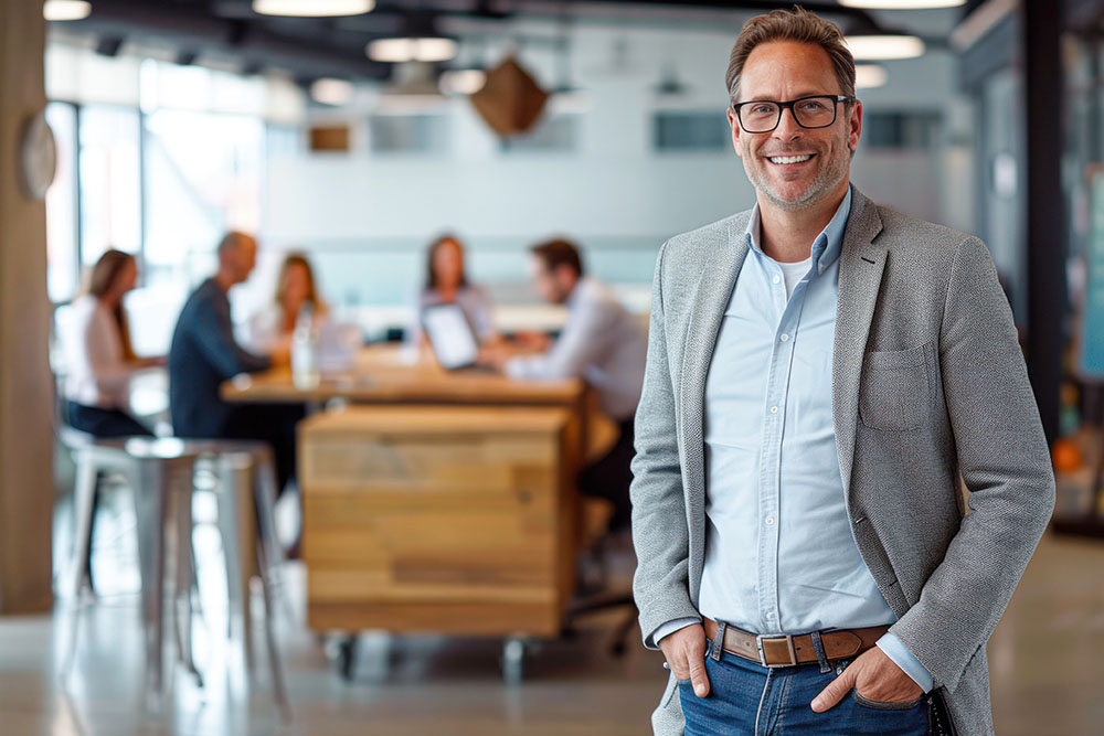 Geschäftspartner der Sicherheit austrahlt für eine sichere Versorgung