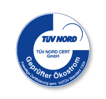 TÜV Nord bestätigt 100 % Ökostrom